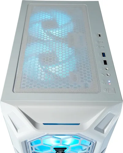 Vista 3 de VIPRTECH Ghost 1.1 Gaming PC, R7 3700X, RX 5500XT 8GB, 16GB/500GB SSD Arctic White