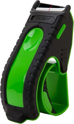 Vista 11 de TENDO Dispensador de cinta de envío resistente, pistola de cinta de embalaje de 2 pulgadas con hoja de cromo inclinada patentada de 10°, hoja Negro