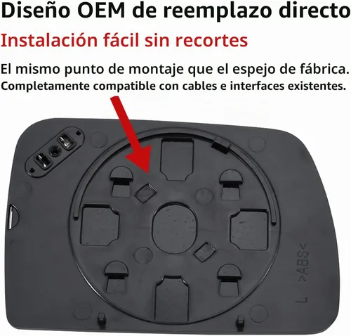Vista 3 de Espejo lateral del conductor de repuesto para BMW X5 E53 1998 1999 2000 2001 2002 2003 2004 2005 2006 y Range Rover MK3 2003 2004 - Espejo lateral