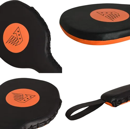 Vista 5 de VELO Taekwondo Kick Pad de cuero de microfibra doble patada duradera almohadillas de golpe Kickboxing Entrenamiento Combate Deportes Karate Target