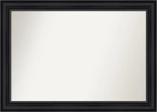 Vista 389 de Amanti Art Espejo personalizado, espejo de baño negro Astor, espejo de pared o espejo de tocador de baño sobre el fregadero (25 x 25 pulgadas)