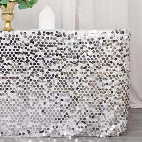 Vista 10 de Efavormart Manteles Superpuestos de Lentejuelas Payette Grandes Premium de 72 pulgadas para Decoraciones de Mesa de Bodas, Banquetes, Catering