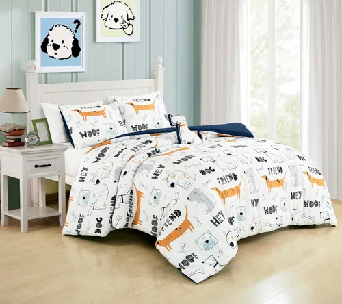 Vista 12 de Chezmoi Collection Juego de ropa de cama de 3 piezas para niñas, color blanco y negro, tamaño individual, juego de edredón de microfibra con Panda