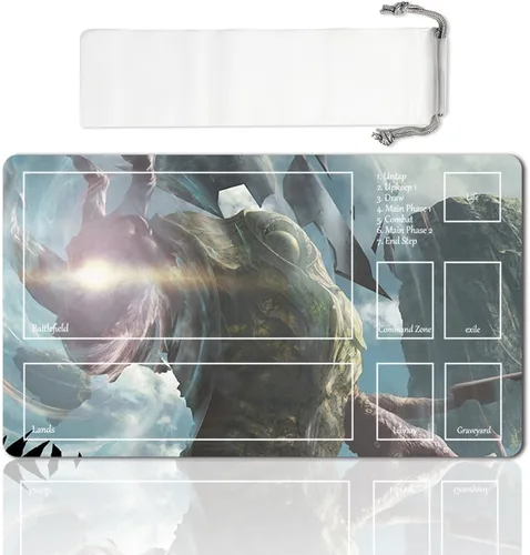 Vista 11 de Juego de mesa MTG Playmat Games Tamaño 60X35 cm CCG Compatible para TCG RPG CCG Play Mats (Ajani Steadfast-Zone)