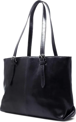 Vista 2 de Floto Venezia - Bolso de mano de cuero italiano para mujer