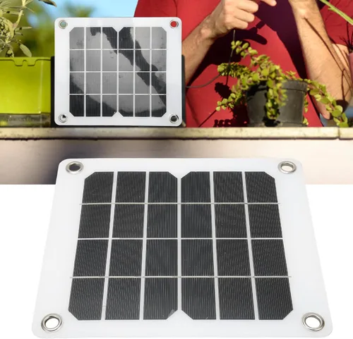 Vista 5 de Kit de panel solar, cargador de energía monocristalino de 20 vatios y 5 voltios, panel solar portátil USB, ahorro de energía, para estación