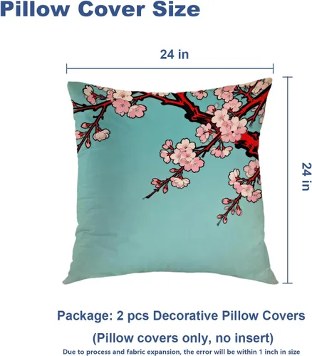 Vista 70 de Batmerry Autumn Pumpkin Templeton Throw Pillow Covers, Green Leaves Paths Forests Decorative Pillow Covers Digital Printing Blended for Couch Sofa