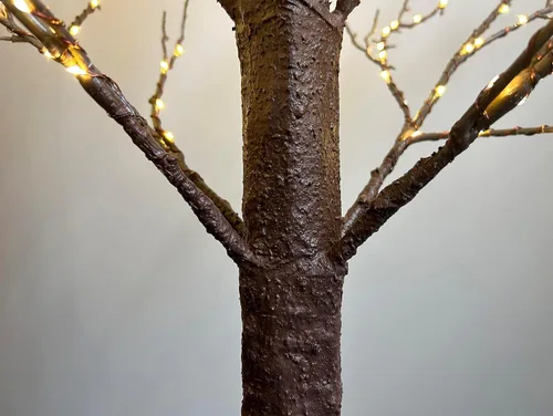 Vista 6 de LITBLOOM Árbol Marrón Iluminado Enchufable 430 Luces LED de Hadas 4 Pies, Árbol de Ramitas con Luces para Interior Exterior Hogar Habitación