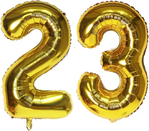 Vista 27 de Globos digitales dorados de 40 pulgadas, con número 10, globos de helio para decoraciones de fiesta de cumpleaños y suministros para decoración