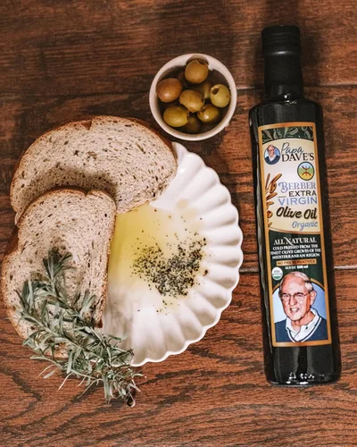 Vista 13 de Papa Dave's Aceite de oliva virgen extra orgánico certificado por USDA, contiene polifenol primero prensado en frío, aceite de oliva rico