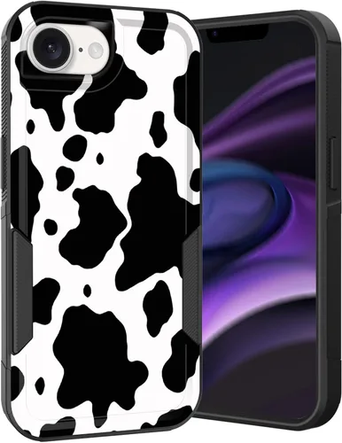 Vista 14 de Funda para iPhone Air, doble capa híbrida resistente resistente a prueba de golpes de policarbonato duro + funda protectora de silicona suave