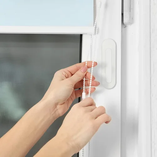 Vista 5 de 4 piezas de cordón de seguridad ciego Twister envoltura de ventana tacos soporte para cortina cuerda de seguridad seguridad adhesivo gancho gancho