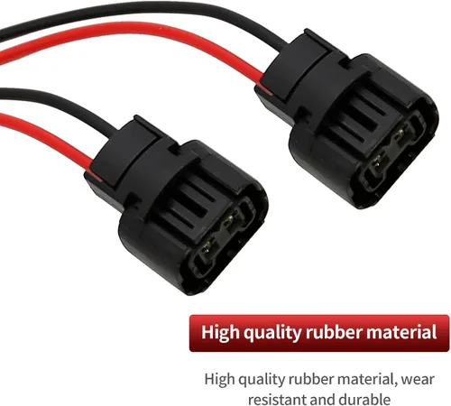 Vista 4 de Saihisday 5202 PS24W H16 Cable hembra Pigtail Dos Arnés de luz antiniebla Conector Enchufe (PS24W 5202 H16)