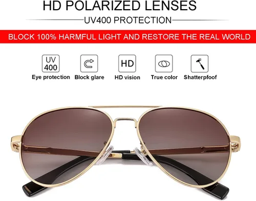 Vista 51 de Gafas de sol polarizadas de aviador pequeñas para niñas y niños de 4 a 16 años