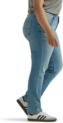 Vista 2 de Lee Jeans legendarios de pierna recta de tiro medio para mujer de talla grande Anchor