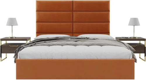 Vista 22 de Vänt - Paneles tapizados de cabecera para montar en la pared, diseño Elizabeth, 120 x 46 pulgadas, configuración de 16 paneles individuales