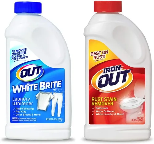 Vista 5 de OUT White Brite - Blanqueador de ropa y gel en aerosol multiusos para quitar manchas de óxido