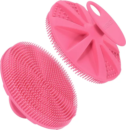 Vista 17 de INNERNEED Cepillo de ducha de silicona suave de grado alimenticio, negro+