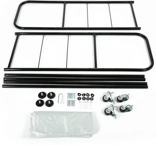 Vista 8 de KUAFU Estante de almacenamiento de neumáticos de 45 pulgadas de alto x 20 pulgadas de profundidad x 46 pulgadas de ancho, estante de acero