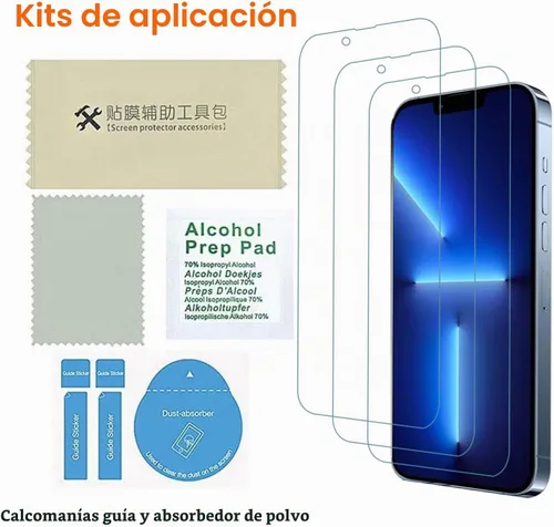 Vista 4 de Protector de pantalla para iPhone 13 Pro Max, protector de pantalla para iPhone 14 Plus, protector de pantalla anti luz azul, compatible con iPhone