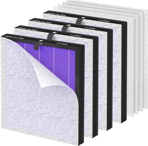 Vista 7 de HY4866 Filtro de repuesto de alta calidad compatible con Morento HY4866, HEAPETS P358, Westhey HY4866 y YIOU M1 purificador de filtro de aire, 2