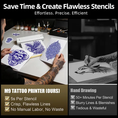 Vista 9 de Thermal Tattoo Stencil Printer Machine Bluetooth Portable Wireless