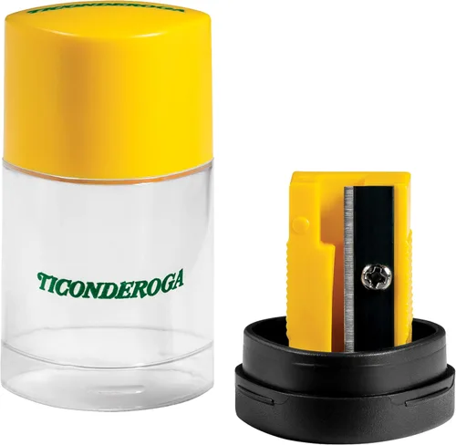 Vista 7 de Ticonderoga Duo - Sacapuntas y borrador 2 en 1, amarillo, 6