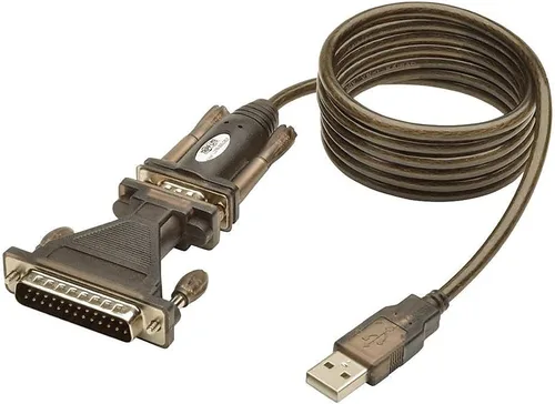 Vista 4 de Tripp Lite Cable adaptador serie USB a DB9/RS 232 FTDI, retención COM M/M 6 pies (U209-006-2)