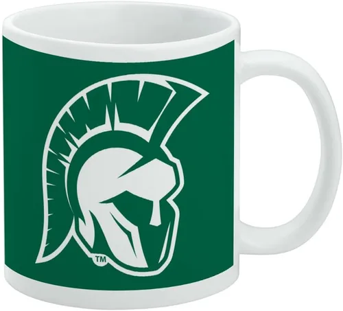 Vista 135 de Taza de cerámica con el logotipo principal de la Universidad Rider, taza de regalo novedosa para café, té y bebidas calientes, 11oz, blanca