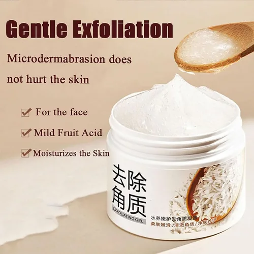 Vista 2 de Exfoliante De Arroz Para Aclarar La Piel, Exfoliante De Arroz Para Las Manchas, Exfoliante De Arroz Para Blanquear Gel Exfoliante, Exfoliante De