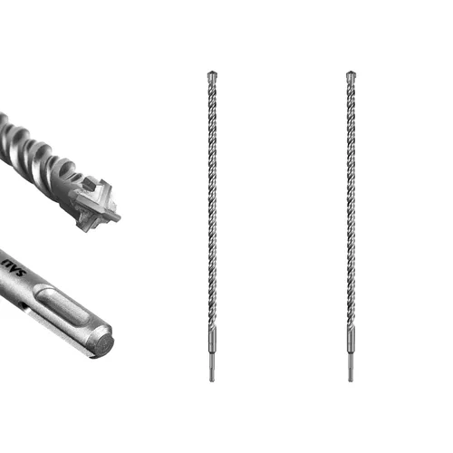 Vista 32 de SALI 10 brocas de martillo giratorio SDS Plus de 1/2 x 6 pulgadas, kit de broca para hormigón, material de carburo de doble rosca de tipo cruzado