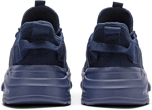 Vista 6 de Zapatos deportivos para caminar para hombre, ligeros, transpirables, informales, suela suave, cómodos, para el trabajo, gimnasio, entrenamiento