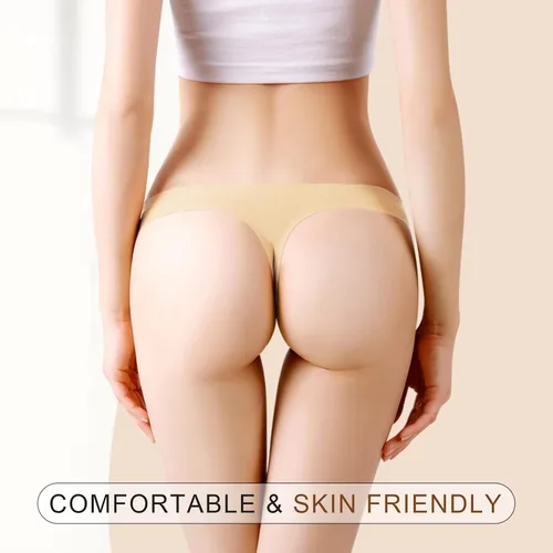 Vista 3 de MEIYATING - Tangas sin costuras para mujer transpirables cómodas de tiro bajo ropa interior hipster paquete de 7
