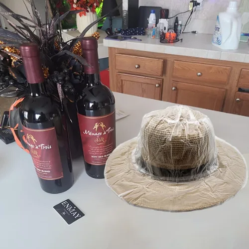 Vista 7 de Paquete de 4 protectores de plástico para sombrero de vaquero para hombre