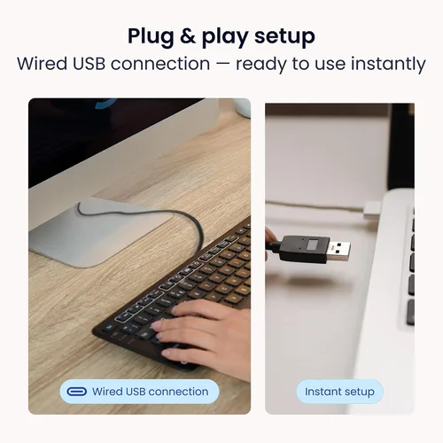 Vista 8 de Teclado Contour Balance - Teclado ergonómico compacto para aliviar el dolor de muñeca con inclinación ajustable para apoyar, compatible con Negro