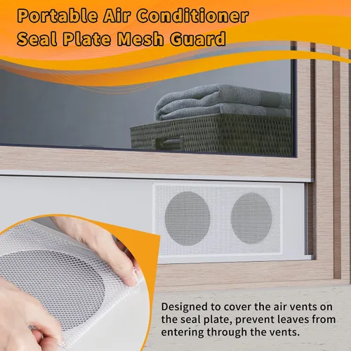Vista 3 de LBG Prouducts - Kit de ventilación portátil de aire acondicionado para ventana, protector de pantalla de malla, kit de sellado de ventana de CA