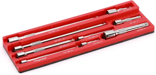 Vista 6 de Mayouko Organizador Magnético de Extensión de Enchufe de ABS, Soporte de Barra de Extensión de Enchufe, Compatible con Extensiones de 1/4", 3/8