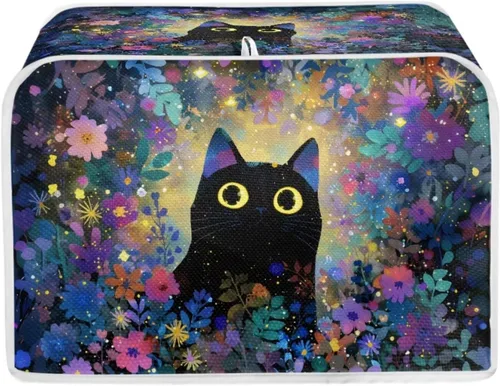 Vista 42 de Funda para tostadora Baxinh con estampado de mariposas y girasoles, 2 rebanadas, bandera americana, cubierta pequeña para electrodomésticos