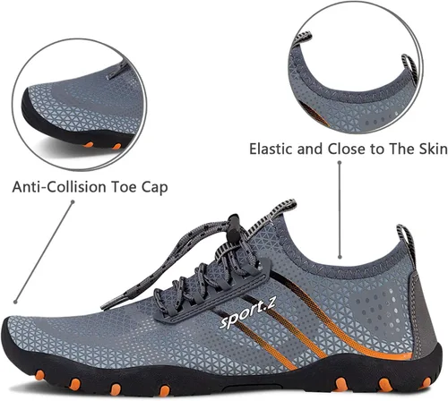 Vista 5 de WateLves - Zapatos de agua para hombres y mujeres, con sensación de estar descalzo, para natación, playa, piscina, surfear, hacer yoga o ejercicio