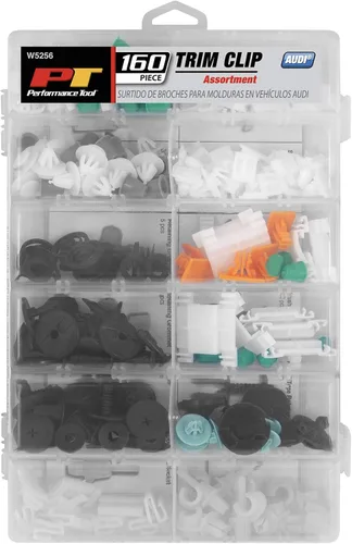 Vista 2 de Performance Tool W5256 160 piezas Volkswagen Trim Clips Clips de ajuste para puertas, parachoques, paneles y más Tamaños más populares para VW