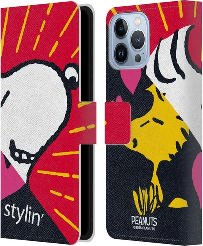 Vista 88 de Head Case Designs Peanuts Charlie & Woodstock Nap Halfs and Laughs - Funda de piel tipo cartera con licencia oficial compatible con Apple iPhone 11