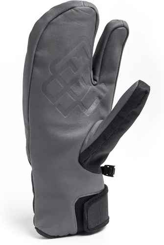 Vista 2 de ESC Gloves VEXO - Guantes de esquí y snowboard (piel aislada, impermeables), color gris y negro