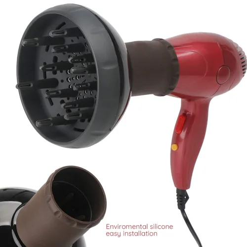 Vista 6 de Segbeauty Difusor de cabello para cabello rizado, flujo de aire ajustable mejorado, cuenco profundo, accesorio de difusor profesional de salón