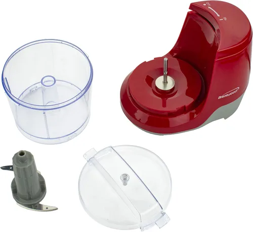Vista 6 de Brentwood MC-109R - Mini picadora de alimentos (1.5 tazas, color rojo)