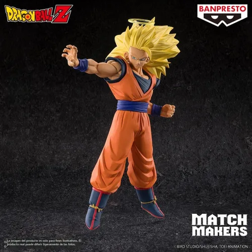 Vista 5 de Banpresto - Dragon Ball Z - Super Saiyan 3 Son Goku (vs Majin Buu) Figura de Match Makers