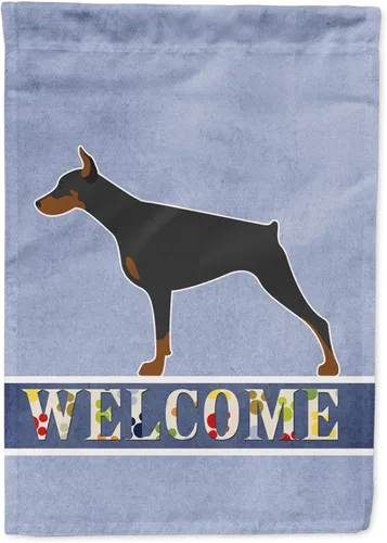 Vista 202 de Caroline's Treasures BB5552GF Affenpinscher Bandera de bienvenida para jardín, bandera decorativa para patio exterior, patio, parterres
