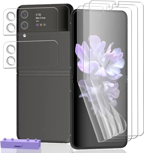 Vista 10 de 1 protector de pantalla de vidrio templado compatible con Nintendo Switch 2, dureza 9H, arañazos, película transparente HD, fácil de instalar