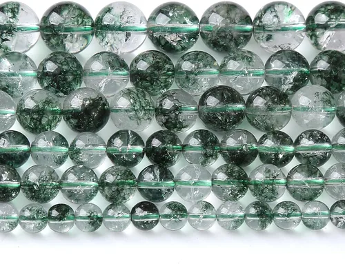 Vista 46 de 88 cuentas de piedra natural africana de piedra de sangre para hacer joyas y pulseras