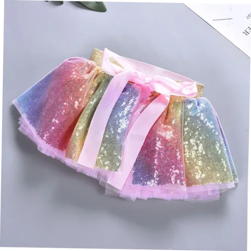 Vista 9 de PACKOVE 2pcs Angel Costume for Kids Kid Angel Costume Fashion Baby Dress Dance Tutu Dress Girls Tutu Glitter
