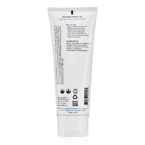 Vista 3 de Gel para el cabello de fijación firme para hombres para estilos agresivos, fórmula hipoalergénica sin parabenos para pieles sensibles, sin